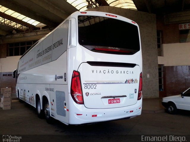 Viação Garcia 8002 na cidade de Apucarana, Paraná, Brasil, por Emanoel Diego.. Número da foto: #4578091.