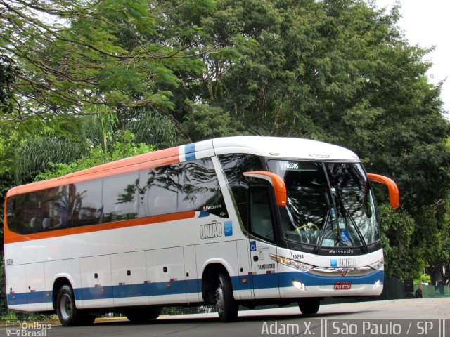 Expresso União 10294 na cidade de São Paulo, São Paulo, Brasil, por Adam Xavier Rodrigues Lima. Número da foto: #4576469.