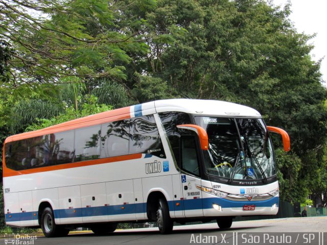 Expresso União 10294 na cidade de São Paulo, São Paulo, Brasil, por Adam Xavier Rodrigues Lima. ID da foto: 4576469.