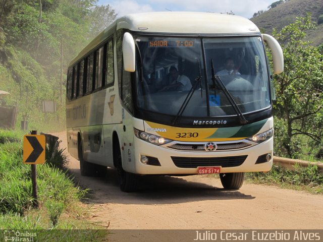 Empresa Gontijo de Transportes 3230 na cidade de Dom Silvério, Minas Gerais, Brasil, por Julio Cesar Euzebio Alves. ID da foto: 4619268.