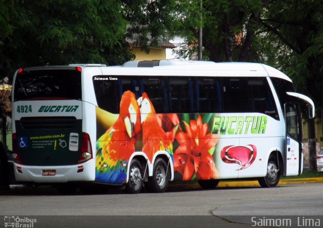 Eucatur - Empresa União Cascavel de Transportes e Turismo 4924 na cidade de São Paulo, São Paulo, Brasil, por Saimom  Lima. ID da foto: 4619691.