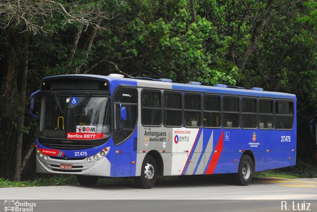 BBTT - Benfica Barueri Transporte e Turismo 27.475 na cidade de Itapevi, São Paulo, Brasil, por Ricardo Luiz. Número da foto: #4620812.