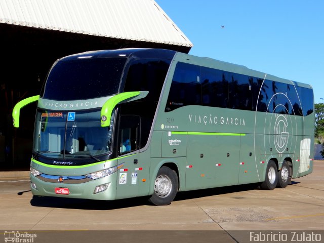 Viação Garcia 7077 na cidade de Maringá, Paraná, Brasil, por Fabricio do Nascimento Zulato. Número da foto: #4620180.