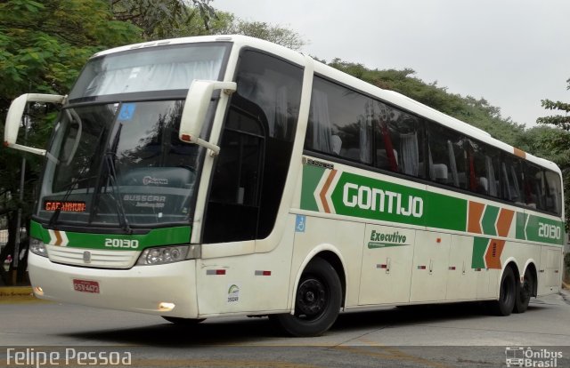 Empresa Gontijo de Transportes 20130 na cidade de São Paulo, São Paulo, Brasil, por Felipe Pessoa de Albuquerque. ID da foto: 4620187.