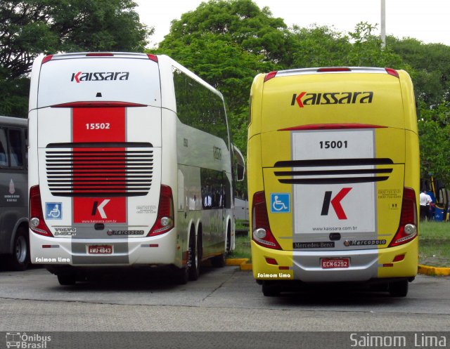 Kaissara - Viação Caiçara 15502 na cidade de São Paulo, São Paulo, Brasil, por Saimom  Lima. ID da foto: 4622915.