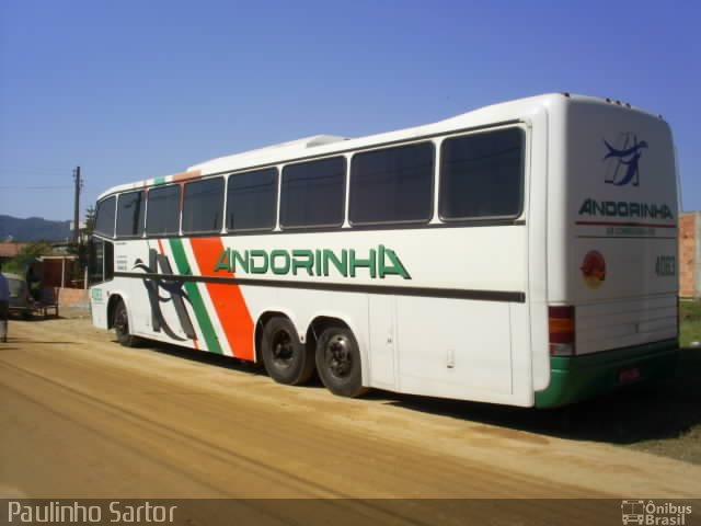 Empresa de Transportes Andorinha 4083 na cidade de Camboriú, Santa Catarina, Brasil, por Paulinho Sartor. ID da foto: 4623227.