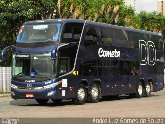 Viação Cometa 15301 na cidade de Curitiba, Paraná, Brasil, por André Luiz Gomes de Souza. Número da foto: #4623860.