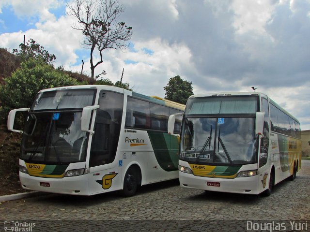 Empresa Gontijo de Transportes 11595 na cidade de João Monlevade, Minas Gerais, Brasil, por Douglas Yuri. Número da foto: #4621582.