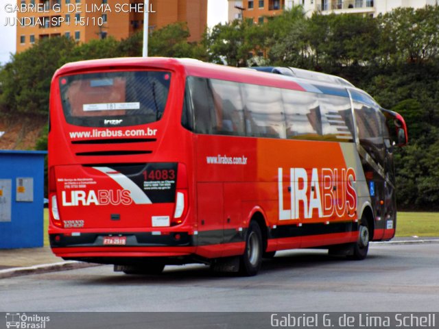 Lirabus 14083 na cidade de Jundiaí, São Paulo, Brasil, por Gabriel Giacomin de Lima. ID da foto: 4622966.