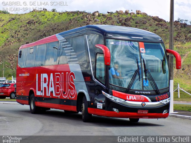 Lirabus 13085 na cidade de Jundiaí, São Paulo, Brasil, por Gabriel Giacomin de Lima. ID da foto: 4622971.