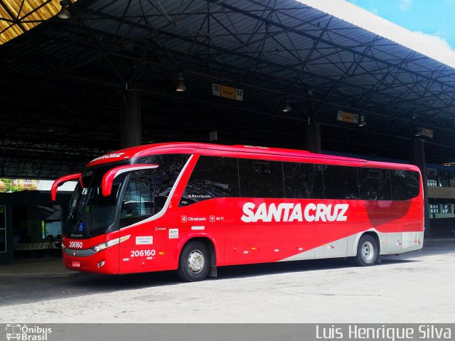 Viação Santa Cruz 206160 na cidade de Varginha, Minas Gerais, Brasil, por Luis Henrique Silva. Número da foto: #4621328.