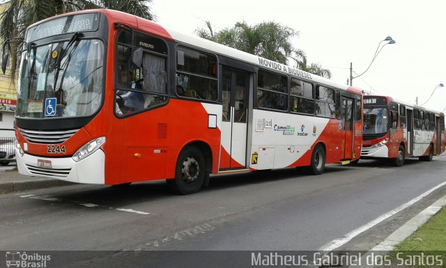Expresso CampiBus 2244 na cidade de Campinas, São Paulo, Brasil, por Matheus Gabriel dos Santos. Número da foto: #4625261.