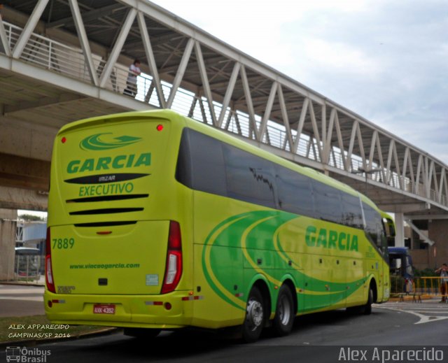 Viação Garcia 7889 na cidade de Campinas, São Paulo, Brasil, por Alex Aparecido. Número da foto: #4624631.