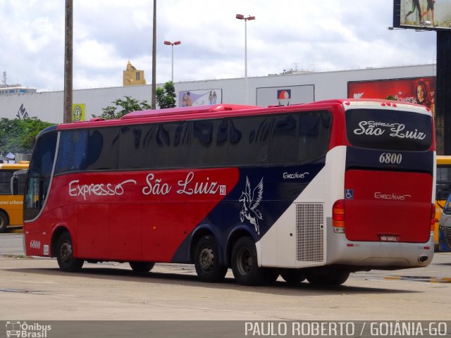 Expresso São Luiz 6800 na cidade de Goiânia, Goiás, Brasil, por Paulo Roberto de Morais Amorim. Número da foto: #4625142.