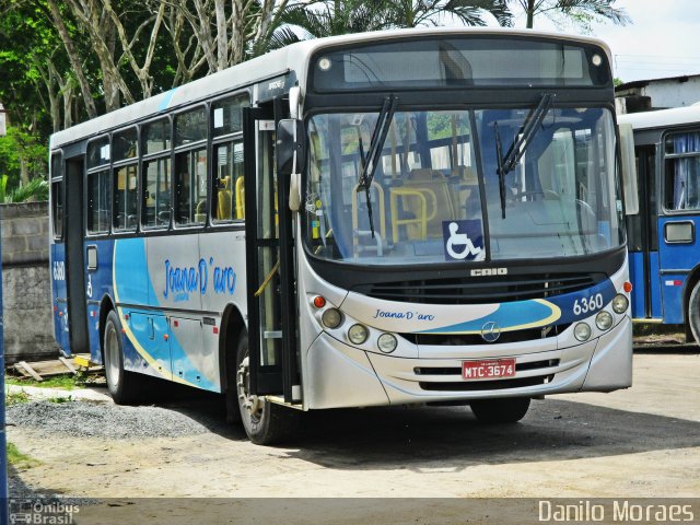 Viação Joana D´arc 6360 na cidade de Linhares, Espírito Santo, Brasil, por Danilo Moraes. Número da foto: #4625143.