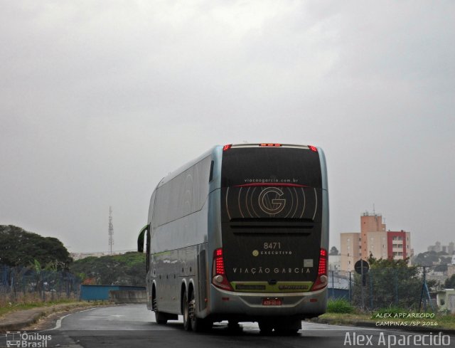 Viação Garcia 8471 na cidade de Campinas, São Paulo, Brasil, por Alex Aparecido. Número da foto: #4624648.