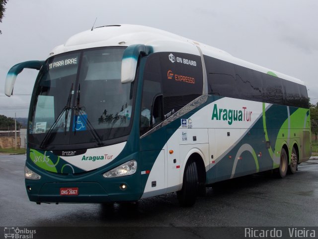 Araguatur Turismo 3035 na cidade de Brasília, Distrito Federal, Brasil, por Ricardo Vieira. ID da foto: 4626131.