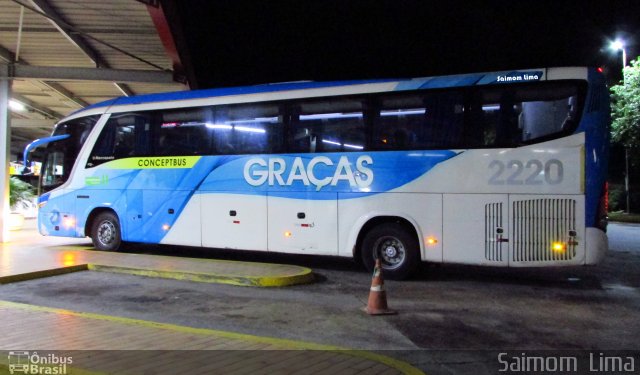 Viação Nossa Senhora das Graças 2220 na cidade de Queluz, São Paulo, Brasil, por Saimom  Lima. ID da foto: 4625186.