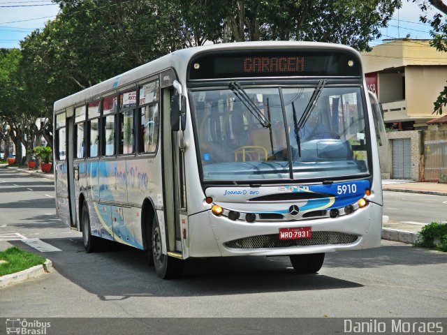 Viação Joana D´arc 5910 na cidade de Linhares, Espírito Santo, Brasil, por Danilo Moraes. Número da foto: #4625134.