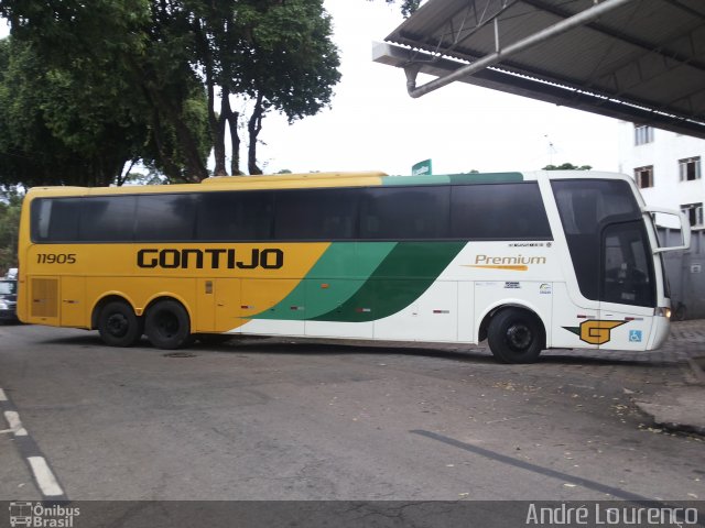 Empresa Gontijo de Transportes 11905 na cidade de Ipatinga, Minas Gerais, Brasil, por André Lourenço de Freitas. ID da foto: 4625355.