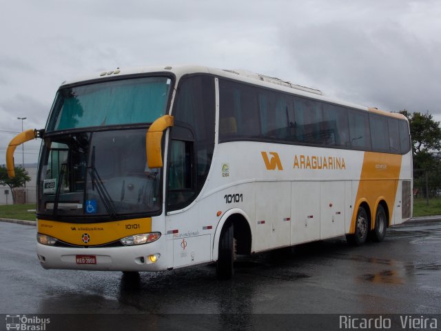 Viação Araguarina 10101 na cidade de Brasília, Distrito Federal, Brasil, por Ricardo Vieira. ID da foto: 4626152.