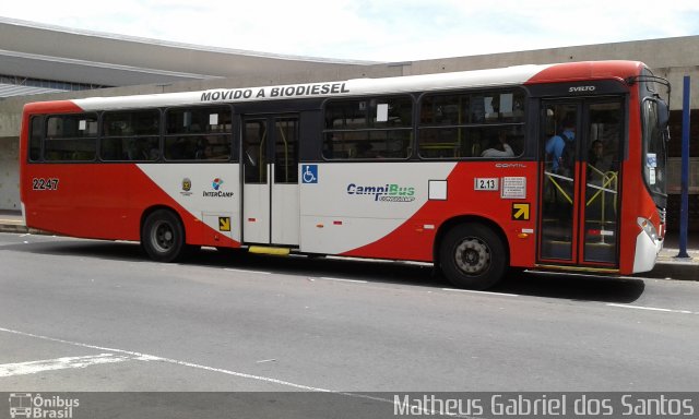 Expresso CampiBus 2247 na cidade de Campinas, São Paulo, Brasil, por Matheus Gabriel dos Santos. ID da foto: 4625279.