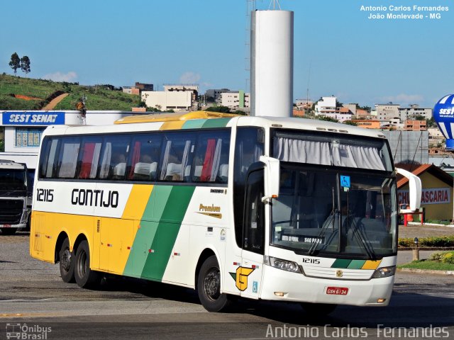 Empresa Gontijo de Transportes 12115 na cidade de João Monlevade, Minas Gerais, Brasil, por Antonio Carlos Fernandes. ID da foto: 4626973.