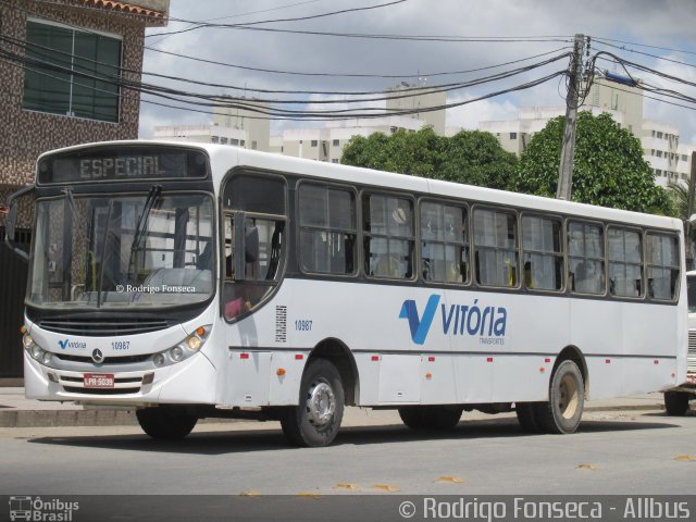 Vitória Transportes 10987 na cidade de Maceió, Alagoas, Brasil, por Rodrigo Fonseca. Número da foto: #4626362.