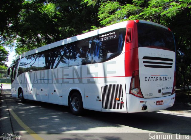 Auto Viação Catarinense 3228 na cidade de São Paulo, São Paulo, Brasil, por Saimom  Lima. ID da foto: 4630090.