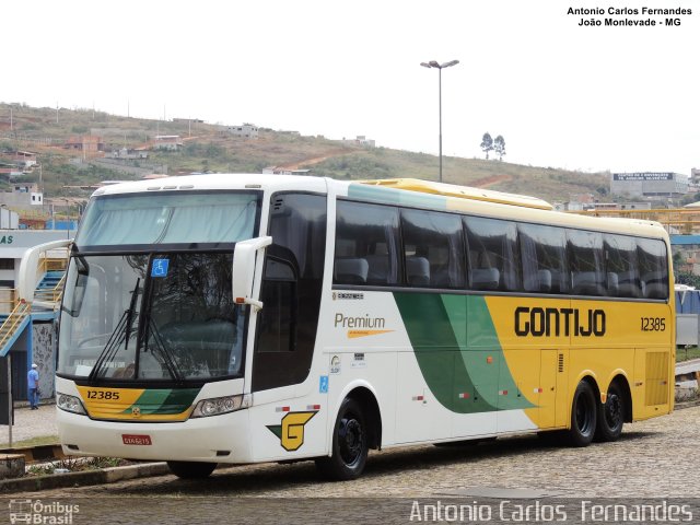 Empresa Gontijo de Transportes 12385 na cidade de João Monlevade, Minas Gerais, Brasil, por Antonio Carlos Fernandes. ID da foto: 4630031.