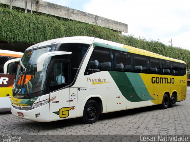 Empresa Gontijo de Transportes 18705 na cidade de Belo Horizonte, Minas Gerais, Brasil, por César Natividade. Número da foto: #4630742.