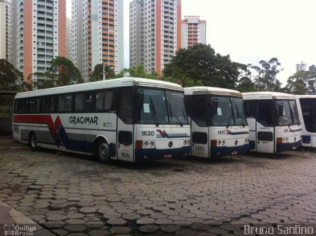 Gracimar Transporte e Turismo 1630 na cidade de Taboão da Serra, São Paulo, Brasil, por Bruno Santino. ID da foto: 4629685.