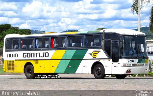 Empresa Gontijo de Transportes 11010 na cidade de Perdões, Minas Gerais, Brasil, por Andrey Gustavo. ID da foto: 4631675.