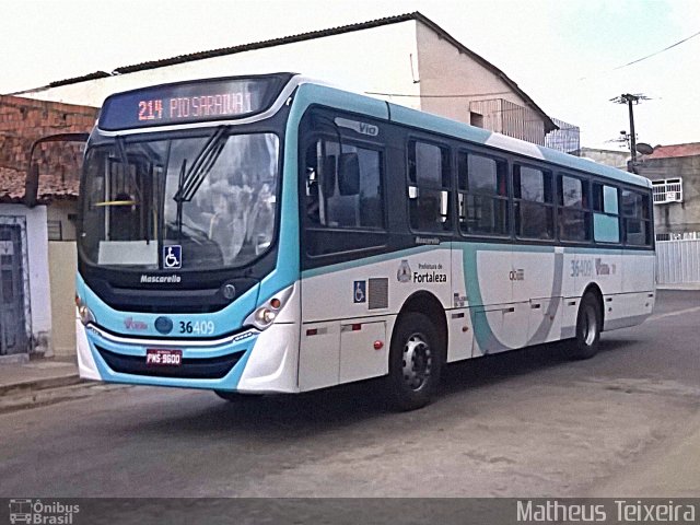 Viação Santa Cecília 36409 na cidade de Fortaleza, Ceará, Brasil, por Matheus Lima Teixeira. Número da foto: #4631309.