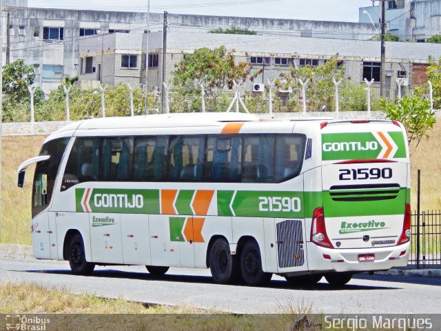 Empresa Gontijo de Transportes 21590 na cidade de Aracaju, Sergipe, Brasil, por Sergio Marques . Número da foto: #4631739.