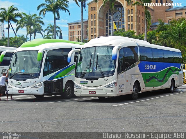 Bel-Tour Transportes e Turismo 383 na cidade de Aparecida, São Paulo, Brasil, por Otavio Rossini. ID da foto: 4635176.