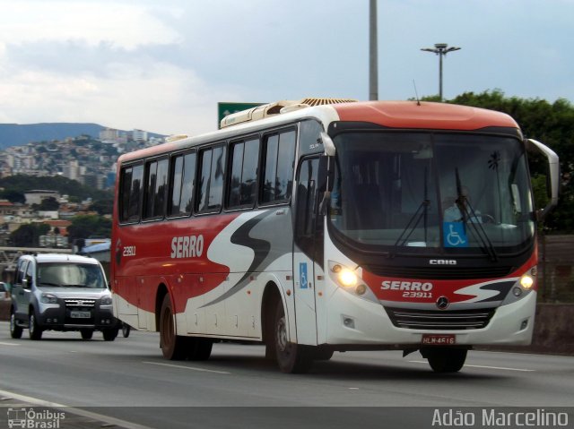 Viação Serro 23911 na cidade de Belo Horizonte, Minas Gerais, Brasil, por Adão Raimundo Marcelino. ID da foto: 4635102.