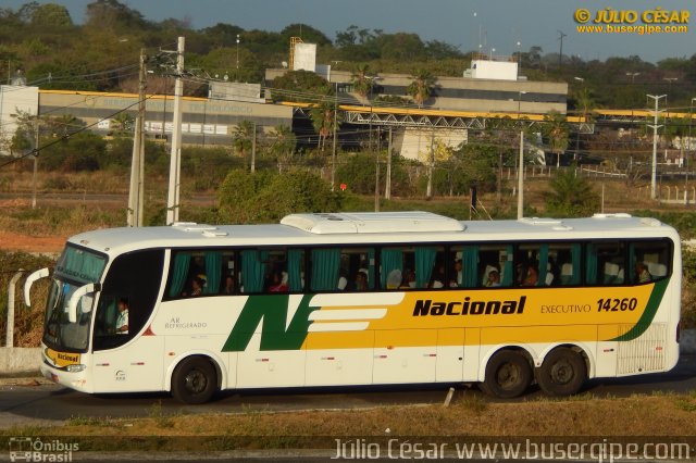 Viação Nacional 14260 na cidade de Aracaju, Sergipe, Brasil, por Julio Cesar  Barbosa Martins. Número da foto: #4635531.
