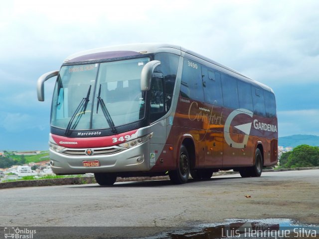 Expresso Gardenia 3490 na cidade de Varginha, Minas Gerais, Brasil, por Luis Henrique Silva. Número da foto: #4638155.