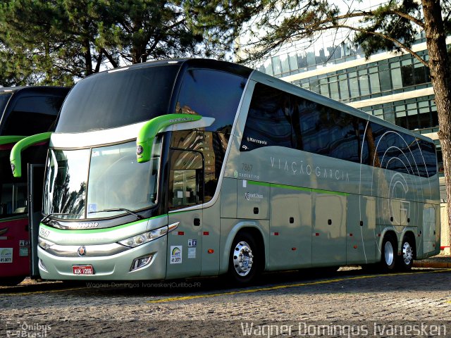 Viação Garcia 7867 na cidade de Curitiba, Paraná, Brasil, por Wagner Domingos Ivanesken. ID da foto: 4636450.