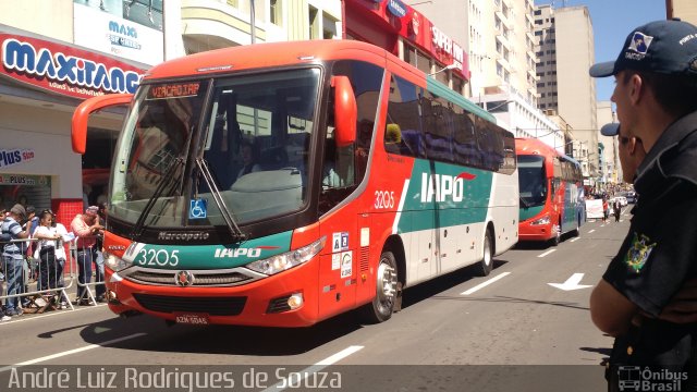 Viação Santana Iapó 3205 na cidade de Ponta Grossa, Paraná, Brasil, por André Luiz Rodrigues de Souza. Número da foto: #4635623.