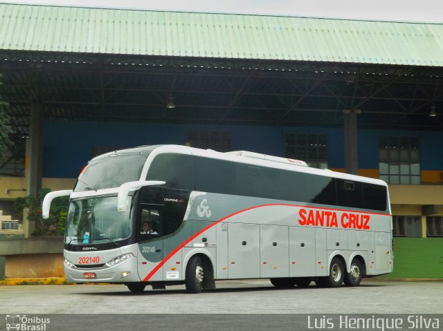 Viação Santa Cruz 202140 na cidade de Varginha, Minas Gerais, Brasil, por Luis Henrique Silva. ID da foto: 4638190.