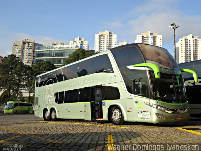 Viação Garcia 7177 na cidade de Curitiba, Paraná, Brasil, por Wagner Domingos Ivanesken. Número da foto: #4636435.