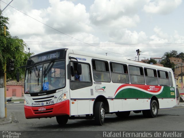 Viação Princesinha do Sertão A316 na cidade de Feira de Santana, Bahia, Brasil, por Rafael Fernandes de Avellar. ID da foto: 4636428.