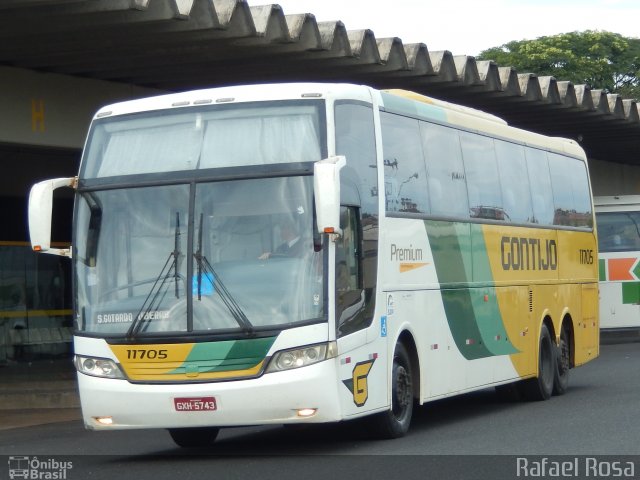 Empresa Gontijo de Transportes 11705 na cidade de Araxá, Minas Gerais, Brasil, por Rafael Rosa. Número da foto: #4637142.