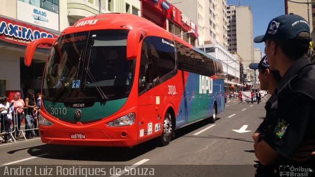 Viação Santana Iapó 3010 na cidade de Ponta Grossa, Paraná, Brasil, por André Luiz Rodrigues de Souza. ID da foto: 4635625.