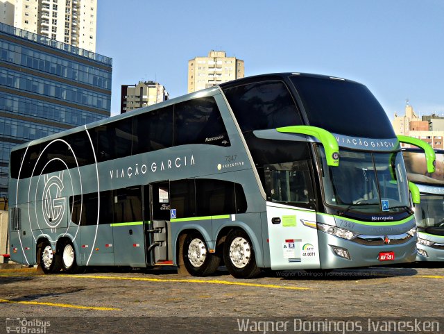 Viação Garcia 7347 na cidade de Curitiba, Paraná, Brasil, por Wagner Domingos Ivanesken. ID da foto: 4636452.