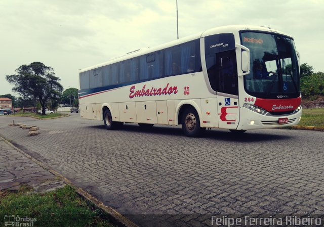 Expresso Embaixador 256 na cidade de Pelotas, Rio Grande do Sul, Brasil, por Felipe Ferreira Ribeiro. Número da foto: #4638680.