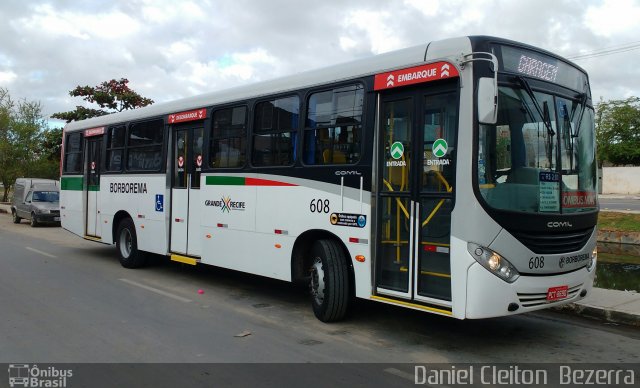 Borborema Imperial Transportes 608 na cidade de Jaboatão dos Guararapes, Pernambuco, Brasil, por Daniel Cleiton  Bezerra. Número da foto: #4638869.
