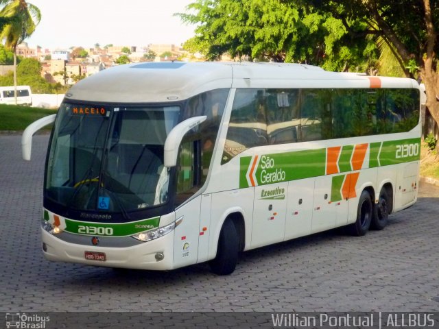 Cia. São Geraldo de Viação 21300 na cidade de Maceió, Alagoas, Brasil, por Willian Pontual. ID da foto: 4640801.